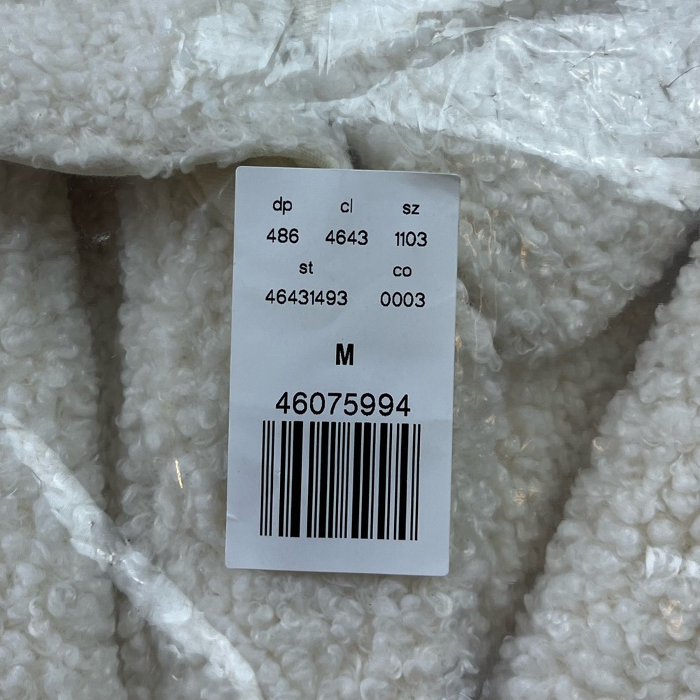 UpWest Cream Sherpa Shacket N235-35 XL UP 5 - Picture 8 of 8